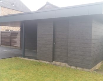 carport, Trespa Pura, houtskelet